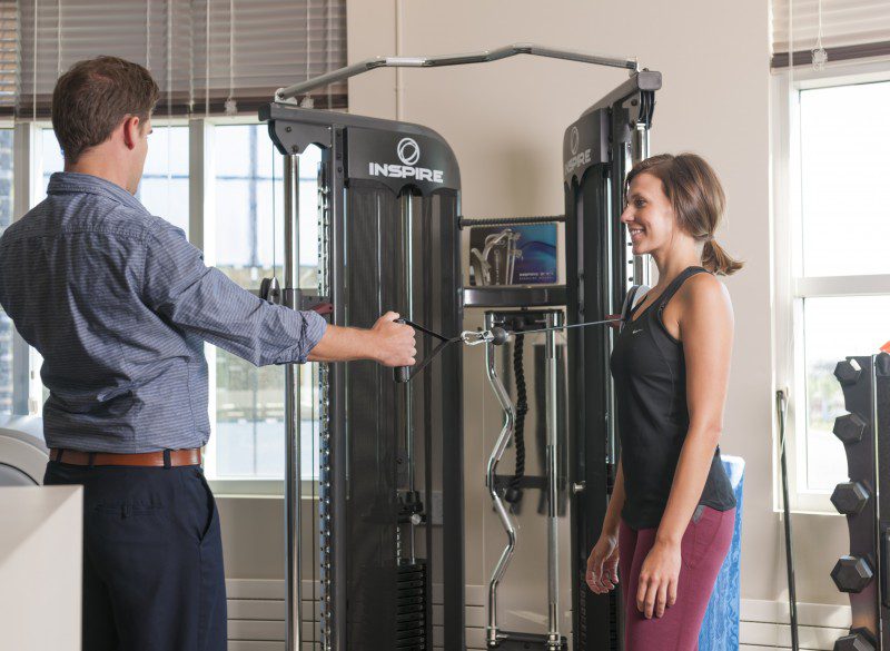 exercising the physiotherapist